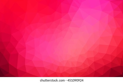 Dark red polygonal illustration, which consist of triangles. Geometric background in Origami style with gradient. Triangular design for your business.