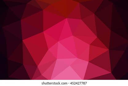 Dark red polygonal illustration, which consist of triangles. 