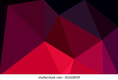 Dark red polygonal illustration, which consist of triangles. Geometric background in Origami style with gradient. Triangular design for your business.