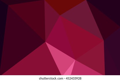 Dark red polygonal illustration, which consist of triangles. Geometric background in Origami style with gradient. Triangular design for your business.