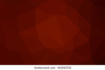 Dark red polygonal illustration, which consist of triangles. Triangular design for your business. Creative geometric background in Origami style with gradient.