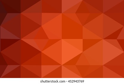 Dark red polygonal illustration, which consist of triangles. Geometric background in Origami style with gradient. Triangular design for your business.