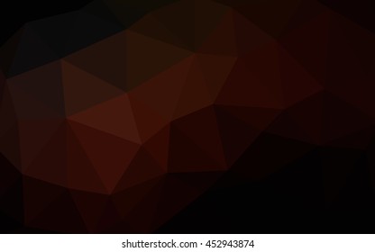Dark red polygonal illustration, which consist of triangles. Triangular design for your business. Creative geometric background in Origami style with gradient.