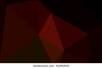 Dark red polygonal illustration, which consist of triangles. Geometric background in Origami style with gradient. Triangular design for your business.