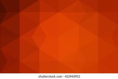Dark red polygonal illustration, which consist of triangles. Geometric background in Origami style with gradient. Triangular design for your business.