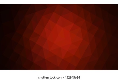 Dark red polygonal illustration, which consist of triangles. Geometric background in Origami style with gradient. Triangular design for your business.