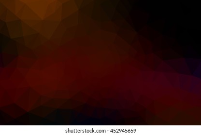 Dark red polygonal illustration, which consist of triangles. Geometric background in Origami style with gradient. Triangular design for your business.