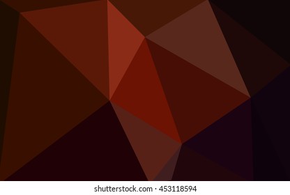 Dark red polygonal illustration, which consist of triangles. Geometric background in Origami style with gradient. Triangular design for your business.