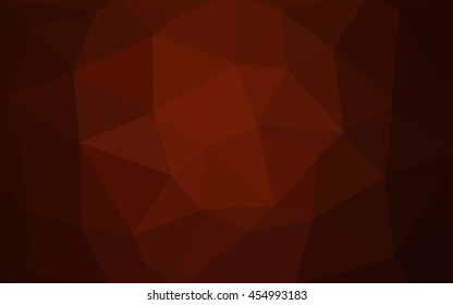 Dark red polygonal illustration, which consist of triangles. Triangular design for your business. Creative geometric background in Origami style with gradient.