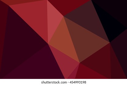 Dark red polygonal illustration, which consist of triangles. Geometric background in Origami style with gradient. Triangular design for your business.