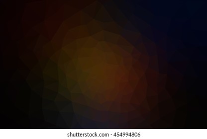 Dark red polygonal illustration, which consist of triangles. Geometric background in Origami style with gradient. Triangular design for your business.