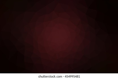 Dark red polygonal illustration, which consist of triangles. Geometric background in Origami style with gradient. Triangular design for your business.