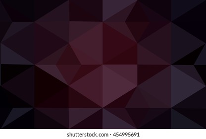 Dark red polygonal illustration, which consist of triangles. Geometric background in Origami style with gradient. Triangular design for your business.