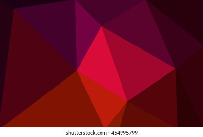 Dark red polygonal illustration, which consist of triangles. Geometric background in Origami style with gradient. Triangular design for your business.