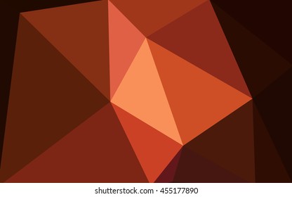 Dark red polygonal illustration, which consist of triangles. Geometric background in Origami style with gradient. Triangular design for your business.
