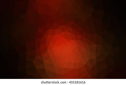 Dark red polygonal illustration, which consist of triangles. Geometric background in Origami style with gradient. Triangular design for your business.