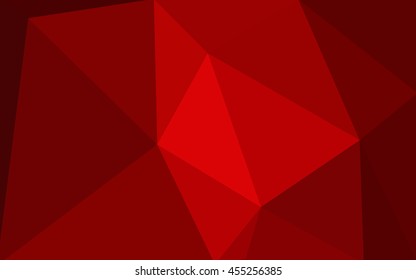 Dark red polygonal illustration, which consist of triangles. Geometric background in Origami style with gradient. Triangular design for your business.