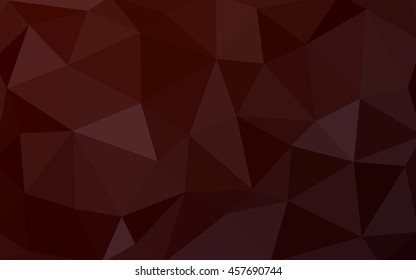 Dark red polygonal illustration, which consist of triangles. Triangular design for your business. Creative geometric background in Origami style with gradient.