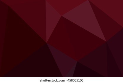 Dark red polygonal illustration, which consist of triangles. Geometric background in Origami style with gradient. Triangular design for your business.