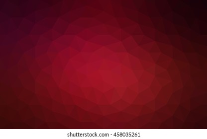 Dark red polygonal illustration, which consist of triangles. Geometric background in Origami style with gradient. Triangular design for your business.