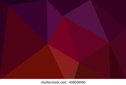 Dark red polygonal illustration, which consist of triangles. Geometric background in Origami style with gradient. Triangular design for your business.