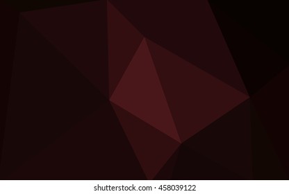 Dark red polygonal illustration, which consist of triangles. Geometric background in Origami style with gradient. Triangular design for your business.