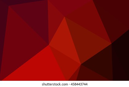 Dark red polygonal illustration, which consist of triangles. Geometric background in Origami style with gradient. Triangular design for your business.