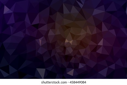 Dark red polygonal illustration, which consist of triangles. Geometric background in Origami style with gradient. Triangular design for your business.