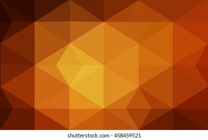 Dark red polygonal illustration, which consist of triangles. Geometric background in Origami style with gradient. Triangular design for your business.