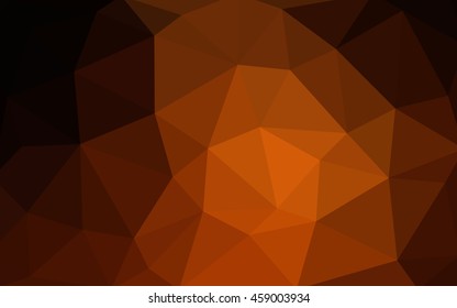 Dark red polygonal illustration, which consist of triangles. Triangular design for your business. Creative geometric background in Origami style with gradient.