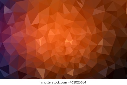 Dark red polygonal illustration, which consist of triangles. Geometric background in Origami style with gradient. Triangular design for your business.