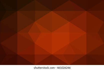 Dark red polygonal illustration, which consist of triangles. Geometric background in Origami style with gradient. Triangular design for your business.