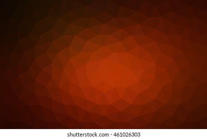 Dark red polygonal illustration, which consist of triangles. Geometric background in Origami style with gradient. Triangular design for your business.