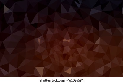 Dark red polygonal illustration, which consist of triangles. Geometric background in Origami style with gradient. Triangular design for your business.