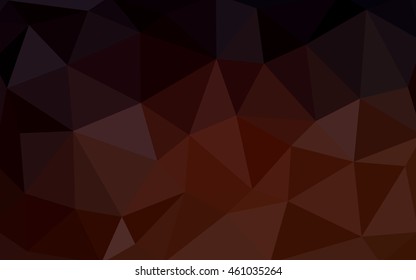 Dark red polygonal illustration, which consist of triangles. Triangular design for your business. Creative geometric background in Origami style with gradient.
