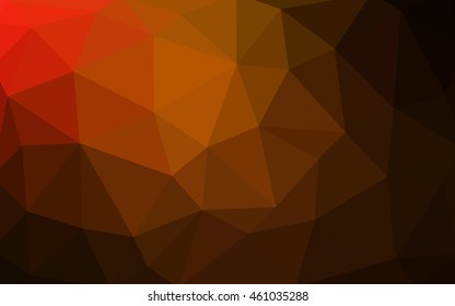 Dark red polygonal illustration, which consist of triangles. Triangular design for your business. Creative geometric background in Origami style with gradient.