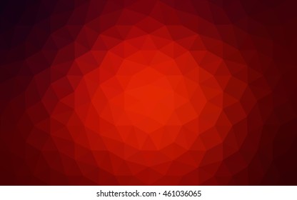 Dark red polygonal illustration, which consist of triangles. Geometric background in Origami style with gradient. Triangular design for your business.