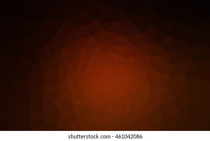 Dark red polygonal illustration, which consist of triangles. Geometric background in Origami style with gradient. Triangular design for your business.