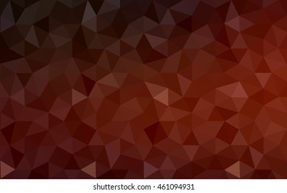 Dark red polygonal illustration, which consist of triangles. Geometric background in Origami style with gradient. Triangular design for your business.