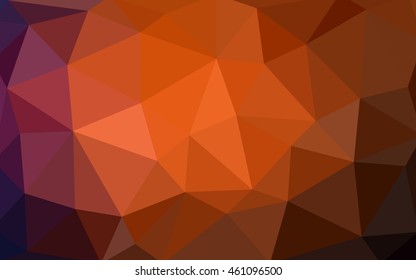 Dark red polygonal illustration, which consist of triangles. Triangular design for your business. Creative geometric background in Origami style with gradient.