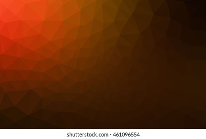 Dark red polygonal illustration, which consist of triangles. Geometric background in Origami style with gradient. Triangular design for your business.