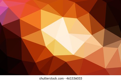 Dark red polygonal illustration, which consist of triangles. Triangular design for your business. Creative geometric background in Origami style with gradient.