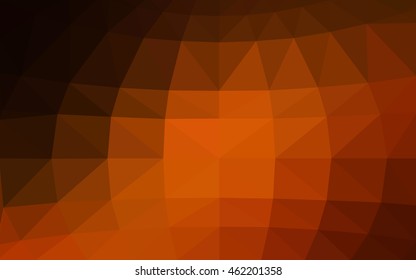 Dark red polygonal illustration, which consist of triangles. Triangular design for your business. Creative geometric background in Origami style with gradient.