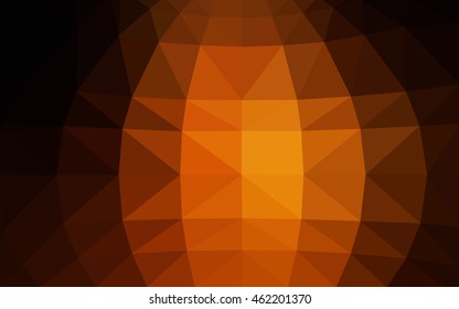 Dark red polygonal illustration, which consist of triangles. Triangular design for your business. Creative geometric background in Origami style with gradient.