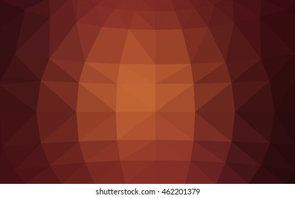 Dark red polygonal illustration, which consist of triangles. Triangular design for your business. Creative geometric background in Origami style with gradient.