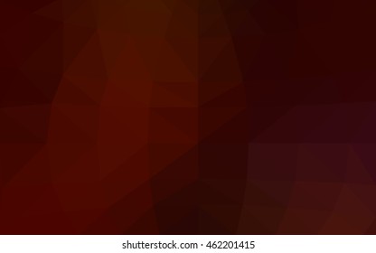 Dark red polygonal illustration, which consist of triangles. Triangular design for your business. Creative geometric background in Origami style with gradient.