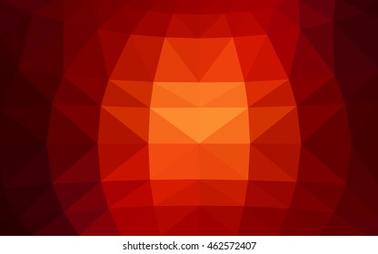 Dark red polygonal illustration, which consist of triangles. Triangular design for your business. Creative geometric background in Origami style with gradient.