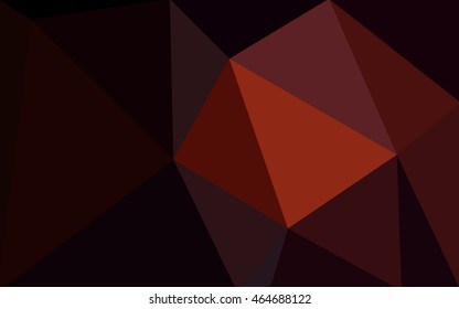 Dark red polygonal illustration, which consist of triangles. Geometric background in Origami style with gradient. Triangular design for your business.