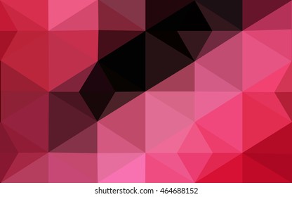 Dark red polygonal illustration, which consist of triangles. Geometric background in Origami style with gradient. Triangular design for your business.