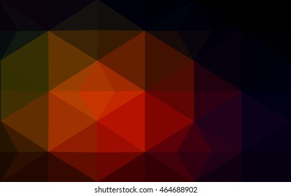 Dark red polygonal illustration, which consist of triangles. Geometric background in Origami style with gradient. Triangular design for your business.